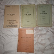 Lot 4 Livres Notice Pont Bailey France Libre FFL Genie Ww2