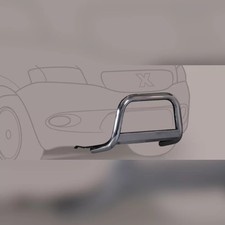 Pare-Buffle Inox Avec Barre  Toyota Land Cruiser Kdj90/95 1999-2002 - Inox poli