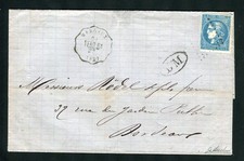 Rare lettre de Margaux pour