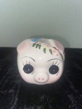 Petite Tirelire, Cochon Vintage en céramique