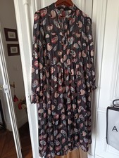 Robe longue bolème impression cachemire Évasée Taille S 38/40 Imperial fashion