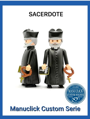 Playmobil custom prier cure - prier,