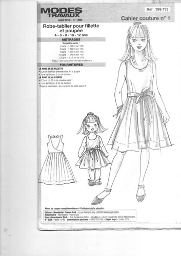 Patron enfant fille - enfant,