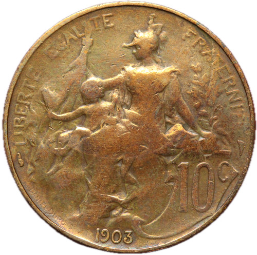17998 10 centimes 1903 - -,