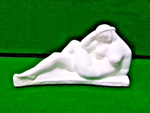 Statuette plâtre femme - statuette,