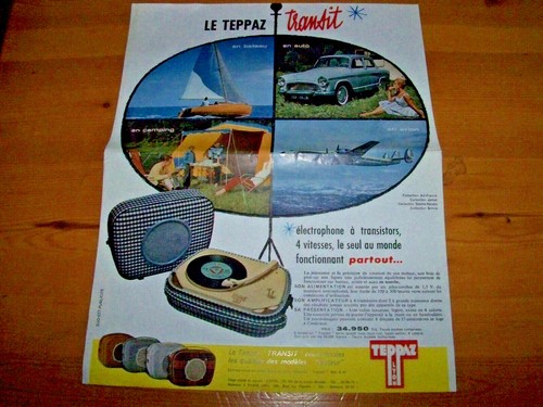 Publicite teppaz electrophone - teppaz,