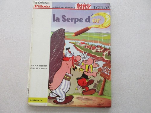 Asterix pilote serpe - serpe, d'or