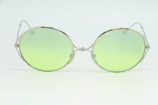 COURREGES PARIS AC020 Metal Oval Women Sunglasses Yellow Flash Lens Italy 20-4