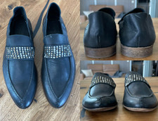 Ra-Re Chaussons En Cuir Distressés Mokassins Halbschuhe Chaussures Sneakers 42