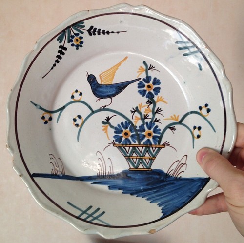 Ancienne assiette faience - ancienne,