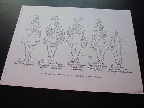 Gravure uniformes - n/b,