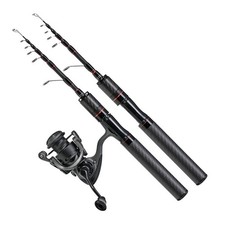 Canne à pêche légère 38165 cm télescopique en fibre de carbone pour une cou