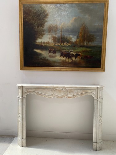 Cheminée capucine marbre - cheminée,