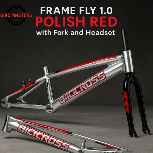 Bmx fly frame polish red - 1.0, +