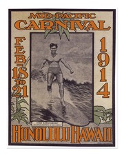 Affiche de surf vintage art