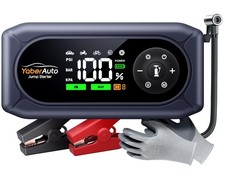 9-in-1 Booster Batterie Voiture avec 150PSI Gonfleur Pneus, 12V Démarreur Voi...