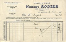 LES MAGES ( 30 ) FACTURE