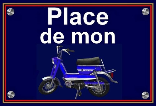 Plaque place de mon - plaque,