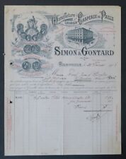 Facture 1906 CHAPEAU DE PAILLE