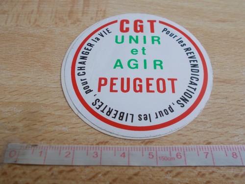 Autocollant syndicat cgt - autocollant,