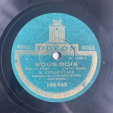 78 RPM - VICTOR STAUB Piano