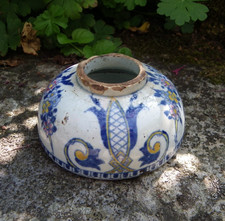 ENCRIER EN FAÏENCE DE GIEN - 1860 - 1871 - NAPOLÉON III