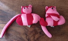 EUROBEARS Design Caroline Lisfranc 2 petites peluches Ours aux longs bras  C72