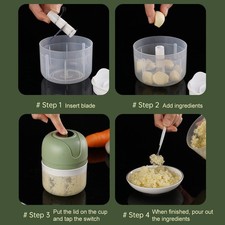 Hachoir à Viande USB 250ml Broyeur à Ail Électrique pour une Utilisation Effi