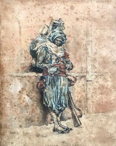 Dessin aquarelle militaire - dessin,