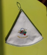 Torchon Essuie Mains Serviette Coton Brodé Rond Provence