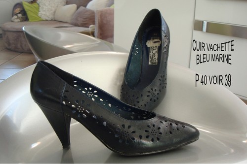 Chaussure escarpin tout cuir - tout,
