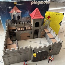 Camion Château Fort Rempart Ville Playmobil 3446 - Boîte Notice 1991 Vintage