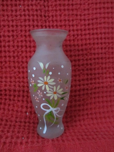 Petit vase verre dépoli - petit, en