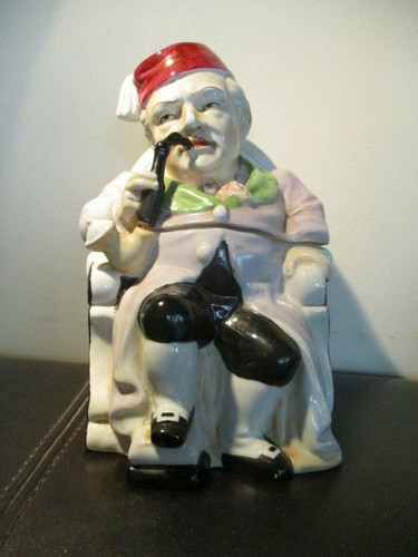 Pot tabac porcelaine - ,