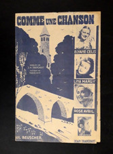 Partition Ancienne (1940)  " COMME UNE CHANSON"  J.H TRANCHANT