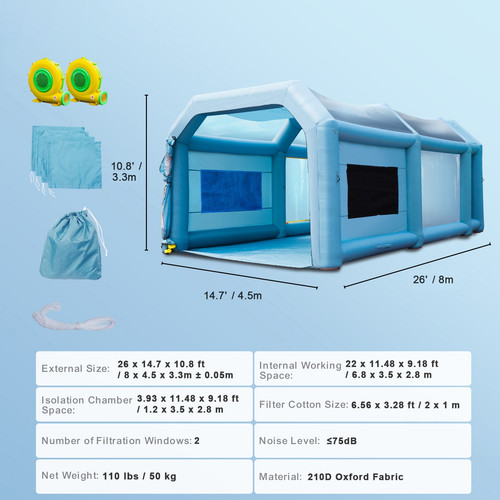 Cabine peinture gonflable - de,