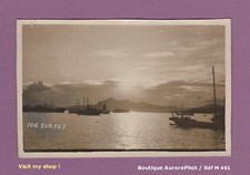 PHOTO-CARTE, REAL PHOTO POSTCARD 1920 : CHINE, CHINA, HONG-KONG, SUNSET  -M461