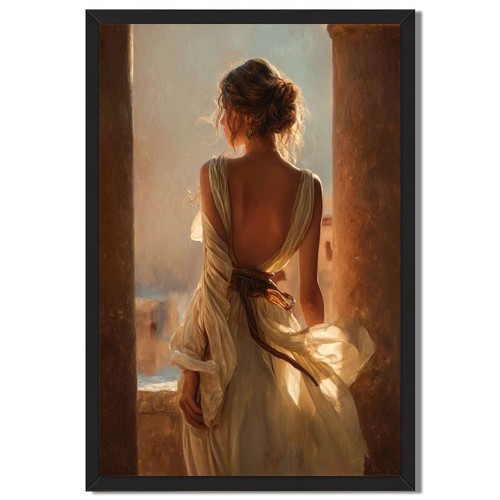 Elegant woman looking - woman, out