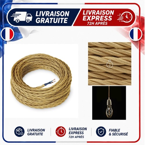 Câble électrique textile
