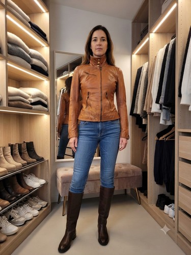 Veste cuir véritable bershka - véritable,