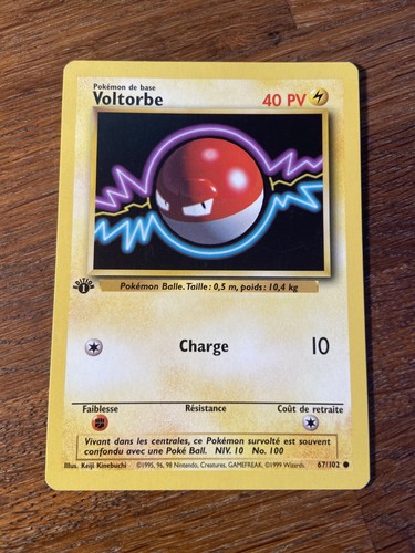 Carte pokémon voltorbe 102 - carte, 67/102