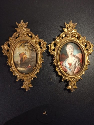 Deux anciens petits miniature - deux,