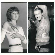 tatouage tatoo 2 photos photographie 1981 Reno Etats-Unis