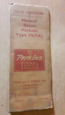 PERKINS moteur P3 (TA) : tableau d'instructions (notice d'entretien)