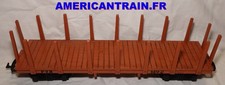 Wagon plat à ranchers en bois
