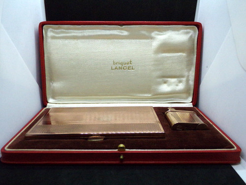 Lancel coffret fumeur étui - lancel, à