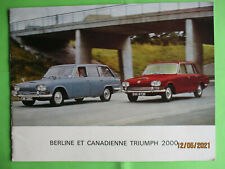 Brochure TRIUMPH 2000 -