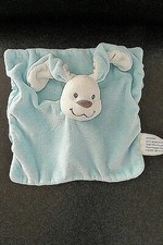 D12.*DOUDOU PLAT KIMBALOO LA HALLE LAPIN BLEU BLANC ETAT NEUF*