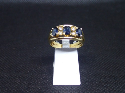 Bague jaune 750 ème - bague, de