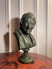 Buste en plâtre peint -